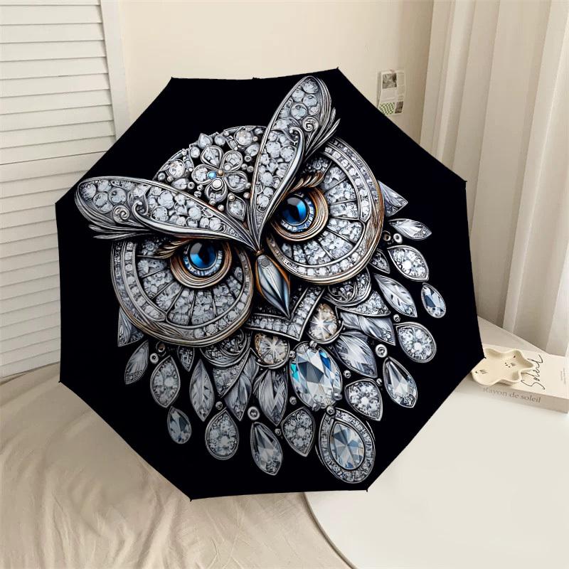 1PC Diamonds Owl Umbrella-9-Rib Reinforced, Automatic Open, Lightweight & Durable, Cute Fashion Accessory for Outdoor-P0753
1PC Diamonds Owl Umbrella-9-Rib Reinforced, Automatic Open, Lightweight & Durable, Cute Fashion Accessory for Outdoor-P0753