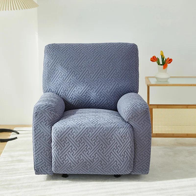 Simple and modern solid color Chivas sofa cover, all-inclusive multi-functional brushed jacquard casual single recliner cover Single seat темно-сірий
Simple and modern solid color Chivas sofa cover, all-inclusive multi-functional brushed jacquard casual single recliner cover Single seat темно-сірий