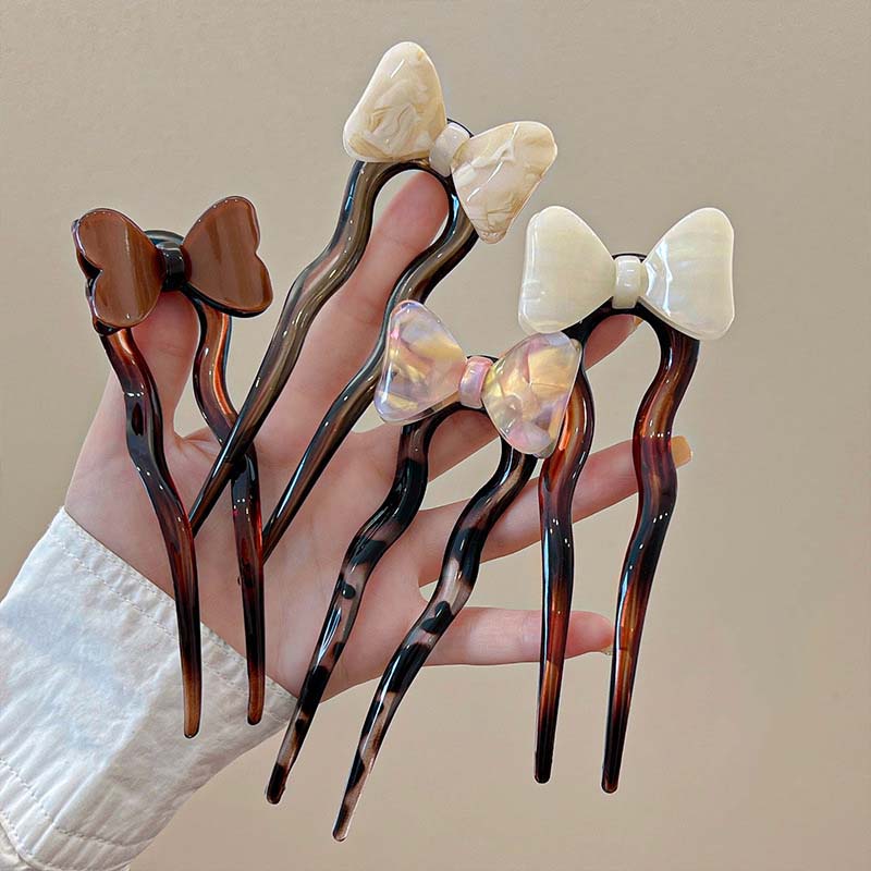 New Chinese Style Bow U-shaped Hairpin Hair Sticks for Women Vintage Design Wave Updo Hair Clasp Accessories Headdress
New Chinese Style Bow U-shaped Hairpin Hair Sticks for Women Vintage Design Wave Updo Hair Clasp Accessories Headdress