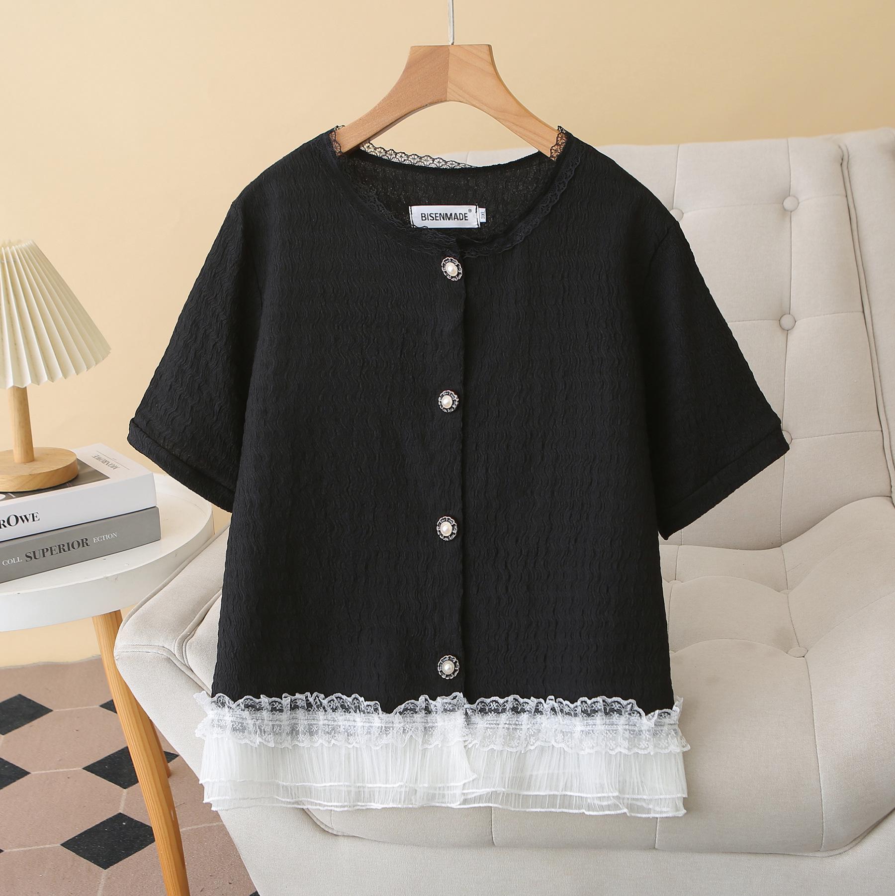 2026 Plus Size Short Sleeve Lace Mesh Cardigan for Women - Small Fragrance Style Top 8835 3XL чорний
2026 Plus Size Short Sleeve Lace Mesh Cardigan for Women - Small Fragrance Style Top 8835 3XL чорний