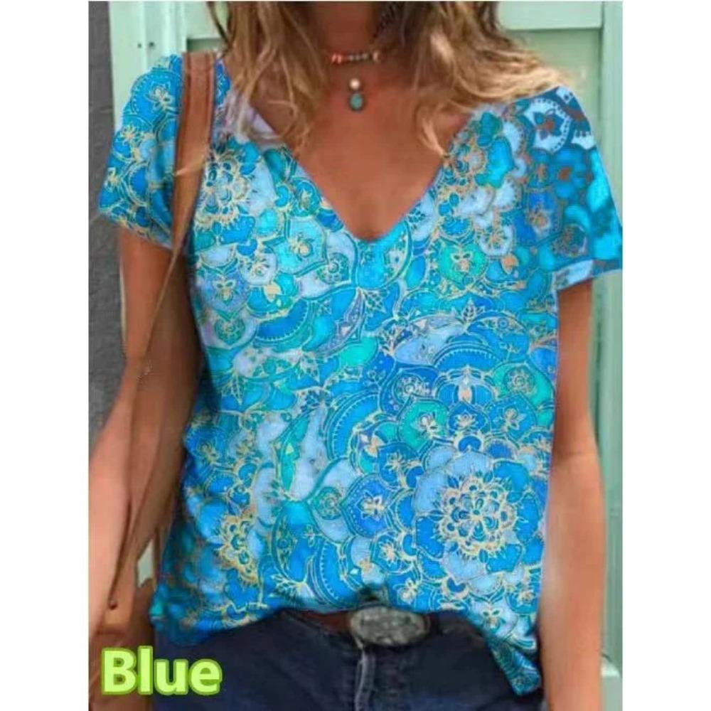 Summer New Fashion Women s Geometric Printed Short Sleeve Casual T-shirt Plus Size Thin Top T-shirt S
Summer New Fashion Women s Geometric Printed Short Sleeve Casual T-shirt Plus Size Thin Top T-shirt S