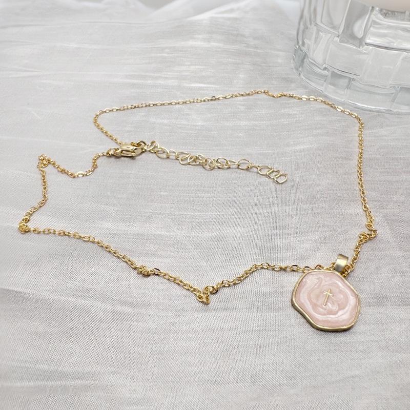 European and American style color enamel dripping oil cross necklace collarbone chain wholesale рожевий
European and American style color enamel dripping oil cross necklace collarbone chain wholesale рожевий