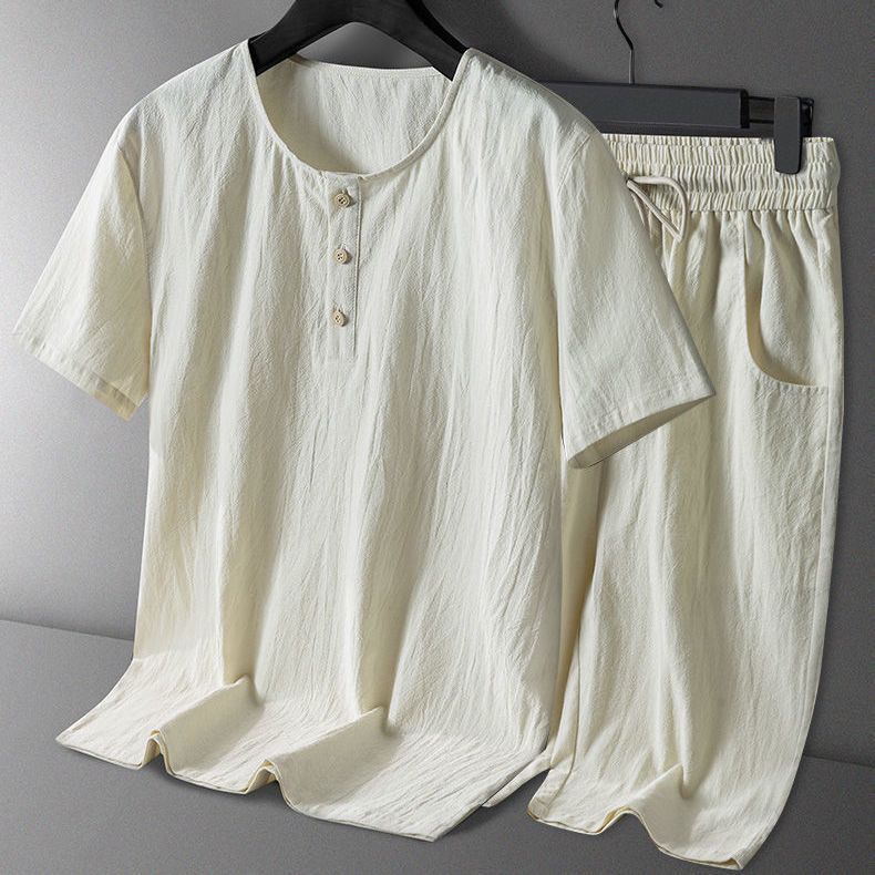 Short Sleeve Shorts Set Men Loose Plus Size Round Neck Summer Trendy Casual Sport Two Piece Outfit M бежевий
Short Sleeve Shorts Set Men Loose Plus Size Round Neck Summer Trendy Casual Sport Two Piece Outfit M бежевий