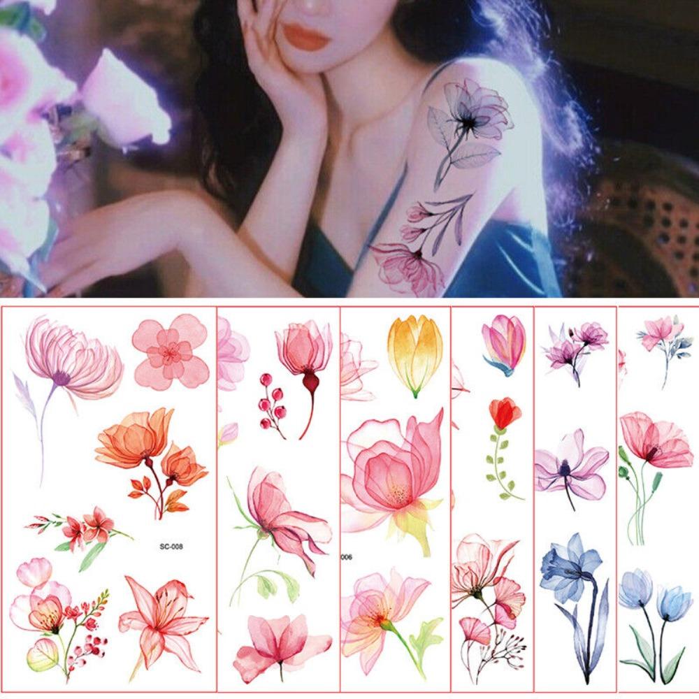 10pcs Waterproof Flower Water Transfer Floral Long Lasting Tattoo Sticker Fake Tattoo Body Art
10pcs Waterproof Flower Water Transfer Floral Long Lasting Tattoo Sticker Fake Tattoo Body Art