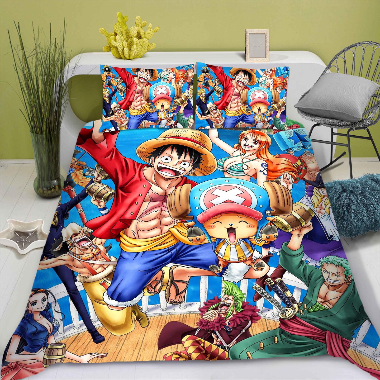 One Piece Anime Duvet Cover Set Comforte Printed Cartoon Twin Size Bedding Sets Christmas Gifts 3-piece Set Home Decor 135x200cm
One Piece Anime Duvet Cover Set Comforte Printed Cartoon Twin Size Bedding Sets Christmas Gifts 3-piece Set Home Decor 135x200cm