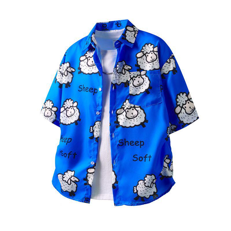 Unisex Cartoon Anime Animal Floral Shirt - Cute Hawaii Beach Outfit 3XL синій
Unisex Cartoon Anime Animal Floral Shirt - Cute Hawaii Beach Outfit 3XL синій