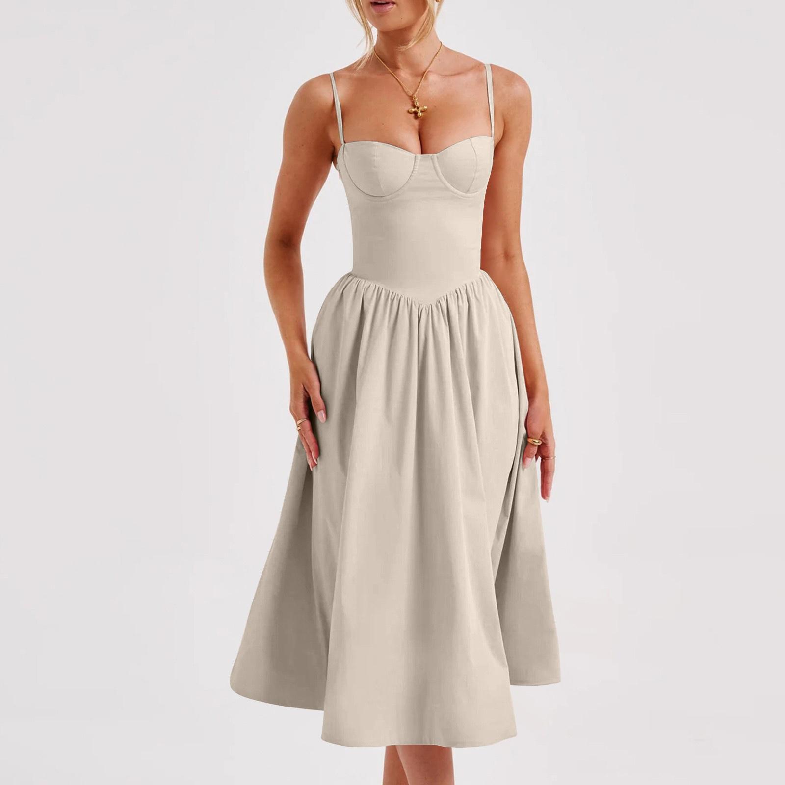 Women s Summer Sexy A-hem Mid-length Dress Slim Waist Suspender Skirt For Women XXL хакі
Women s Summer Sexy A-hem Mid-length Dress Slim Waist Suspender Skirt For Women XXL хакі