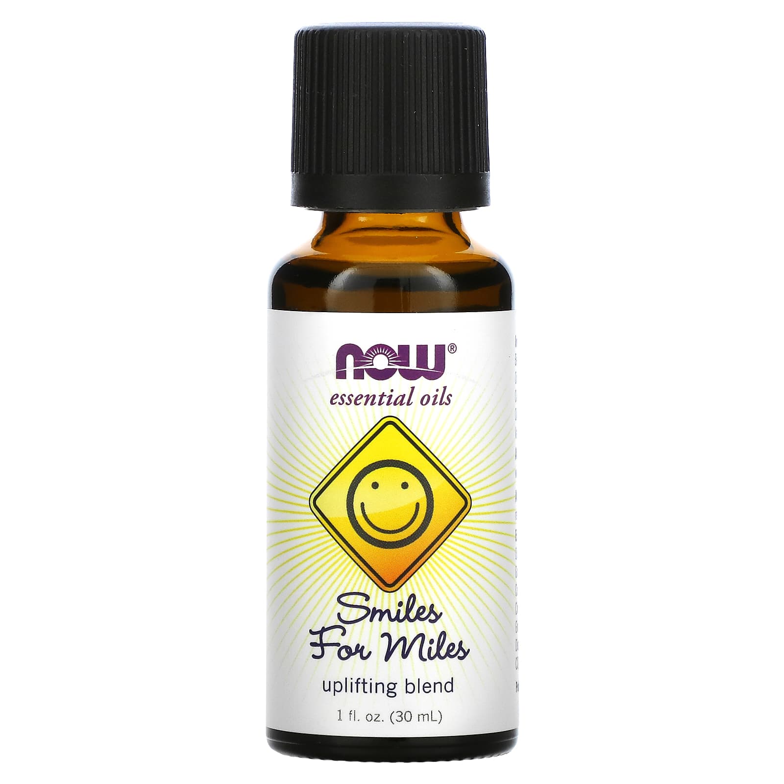 NOW Foods, Essential Oils, Smile for Miles, підбадьорлива суміш, 1 рідка унція (30 мл)
NOW Foods, Essential Oils, Smile for Miles, підбадьорлива суміш, 1 рідка унція (30 мл)