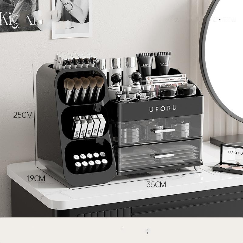 Cosmetics storage box, home dressing table, high-end, large-capacity, lipstick, skin care products, multi-function compartment shelf
Cosmetics storage box, home dressing table, high-end, large-capacity, lipstick, skin care products, multi-function compartment shelf