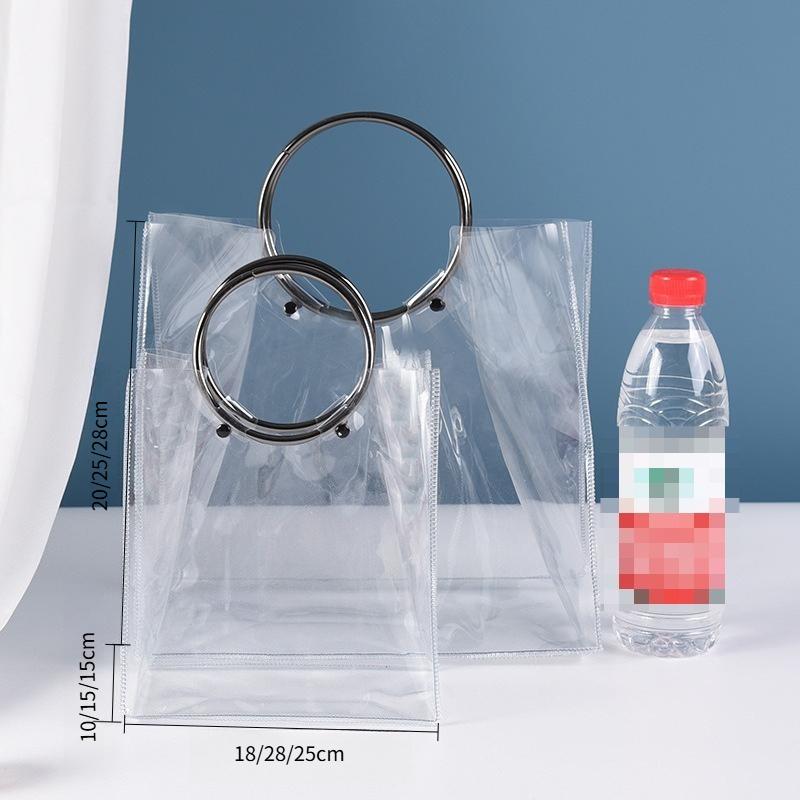 2pcs Transparent PVC Tote Bag Round Wristband Wedding Gift Candy Pouchs Cosmetics Flowers Gift Bags Multi Purpose Packaging Bag for Daily Storage 18x10x20cm 2pcs
2pcs Transparent PVC Tote Bag Round Wristband Wedding Gift Candy Pouchs Cosmetics Flowers Gift Bags Multi Purpose Packaging Bag for Daily Storage 18x10x20cm 2pcs