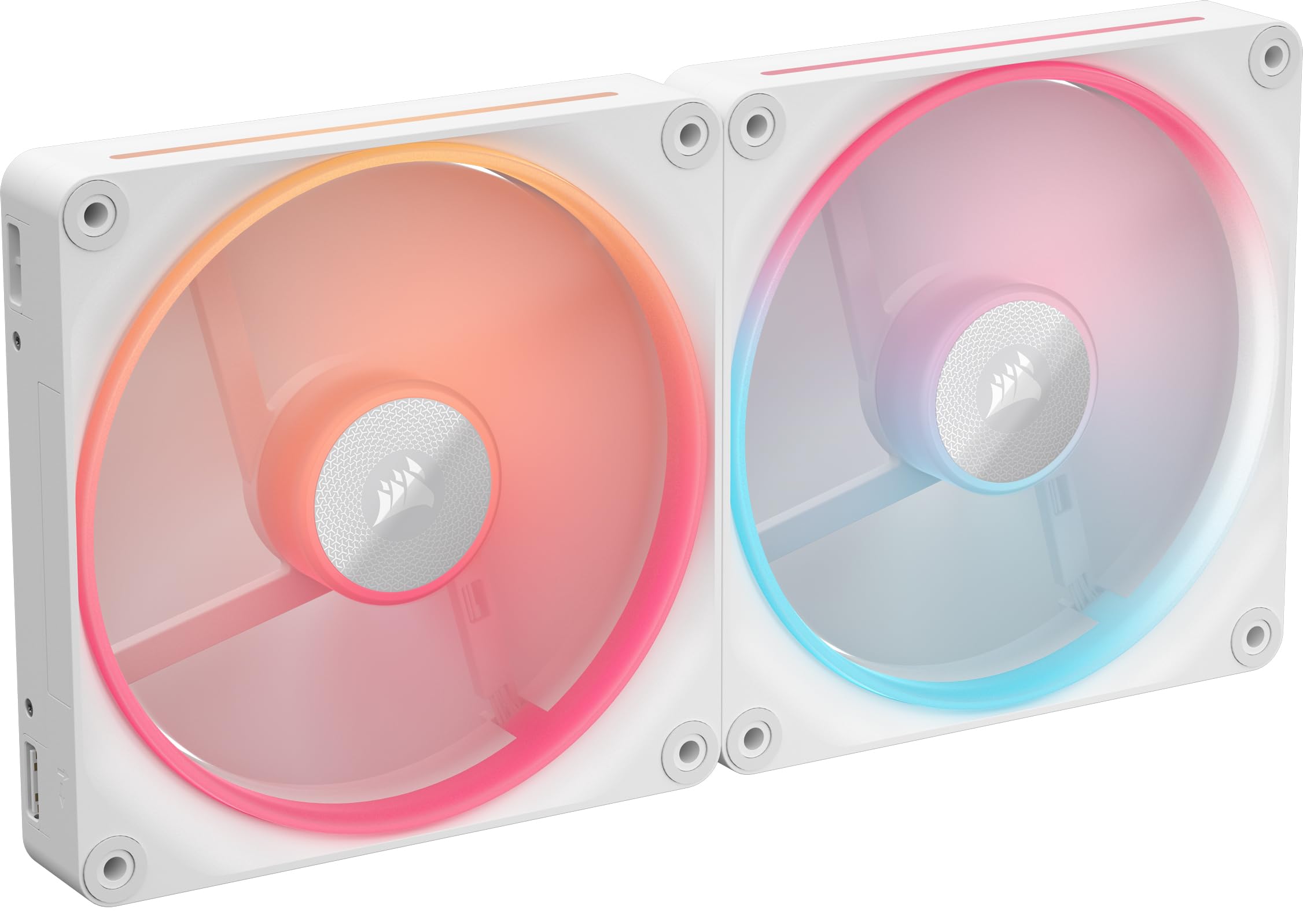 CORSAIR iCUE LINK RGB WHITE Dual Reverse Fans Starter Kit LX140-R CO-9051056-WW білий
CORSAIR iCUE LINK RGB WHITE Dual Reverse Fans Starter Kit LX140-R CO-9051056-WW білий