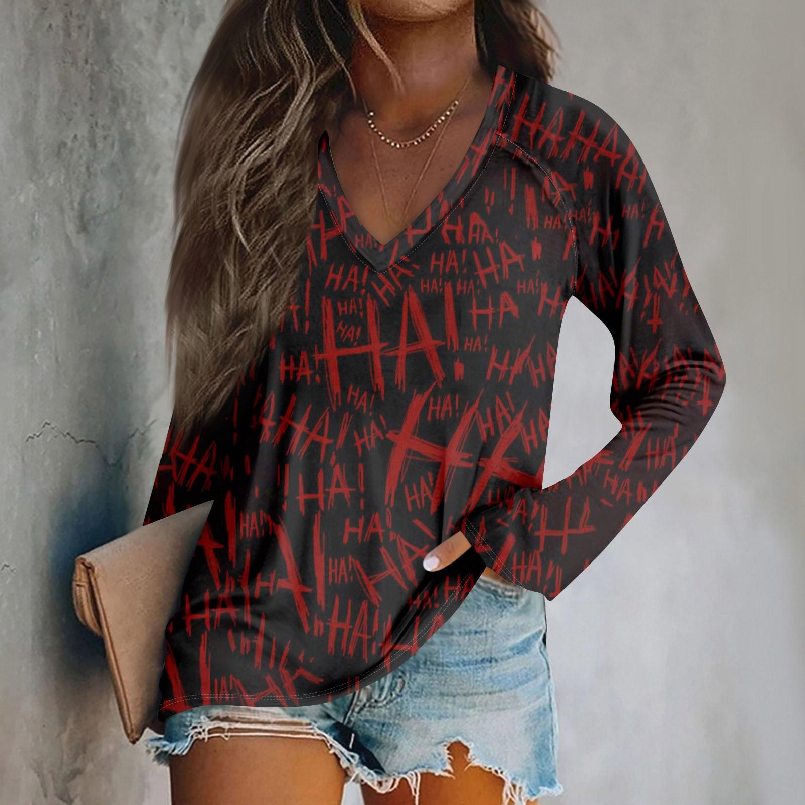 Women s Fashion Casual Long Sleeve Halloween Printed v-Neck Top XXL
Women s Fashion Casual Long Sleeve Halloween Printed v-Neck Top XXL