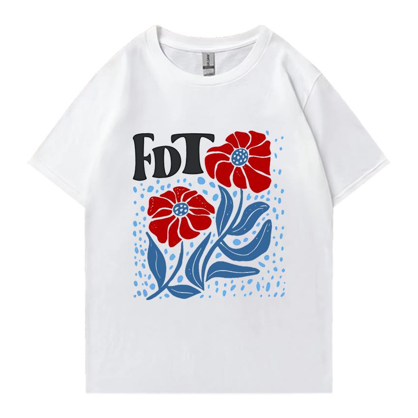 Ladies Trendy Street Short Sleeved Red Floral Printed Tshirt Loose Plus Round Neck Base Shirt 4XL
Ladies Trendy Street Short Sleeved Red Floral Printed Tshirt Loose Plus Round Neck Base Shirt 4XL