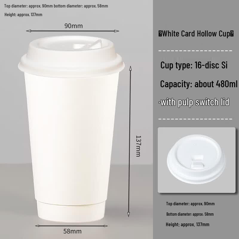 Disposable Double-Layer Picnic Coffee Cups with Lids
Disposable Double-Layer Picnic Coffee Cups with Lids