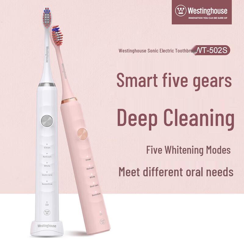 Westinghouse WT-502S Ivory White Sonic Electric Toothbrush CN plug (adapter included)
Westinghouse WT-502S Ivory White Sonic Electric Toothbrush CN plug (adapter included)