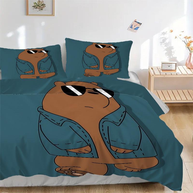 3pcs Sunglasses Bear Duvet Cover Set, 1 Duvet Cover + 2 Pillowcases (No Insert), High-Definition Print, Home & Dorm Set yy251208056 135x200cm
3pcs Sunglasses Bear Duvet Cover Set, 1 Duvet Cover + 2 Pillowcases (No Insert), High-Definition Print, Home & Dorm Set yy251208056 135x200cm