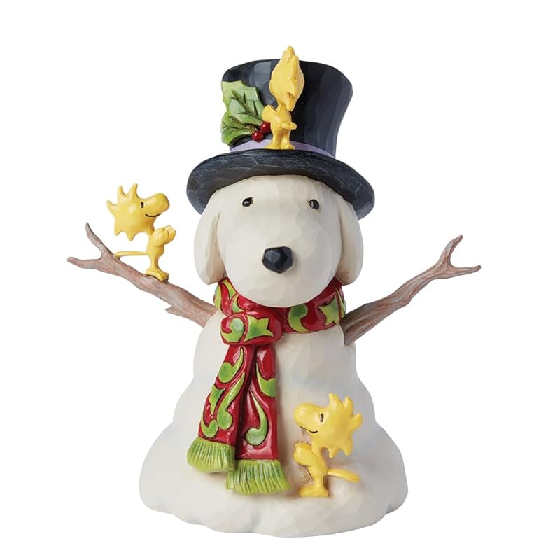 Enesco Peanuts от Джима Шора Вудстока, создающего фигурку снеговика Снупи - коллекционная фигурка из смолы, раскрашенная вручную, арахис, рождественская полка для домашнего декора
Enesco Peanuts от Джима Шора Вудстока, создающего фигурку снеговика Снупи - коллекционная фигурка из смолы, раскрашенная вручную, арахис, рождественская полка для домашнего декора