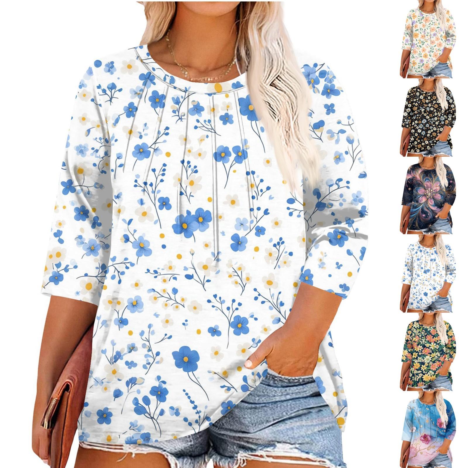 Women s Printed Round Neck Plus Size Tops 3/4 Sleeves Elegant Shirt Tops XXXXXL зелений
Women s Printed Round Neck Plus Size Tops 3/4 Sleeves Elegant Shirt Tops XXXXXL зелений