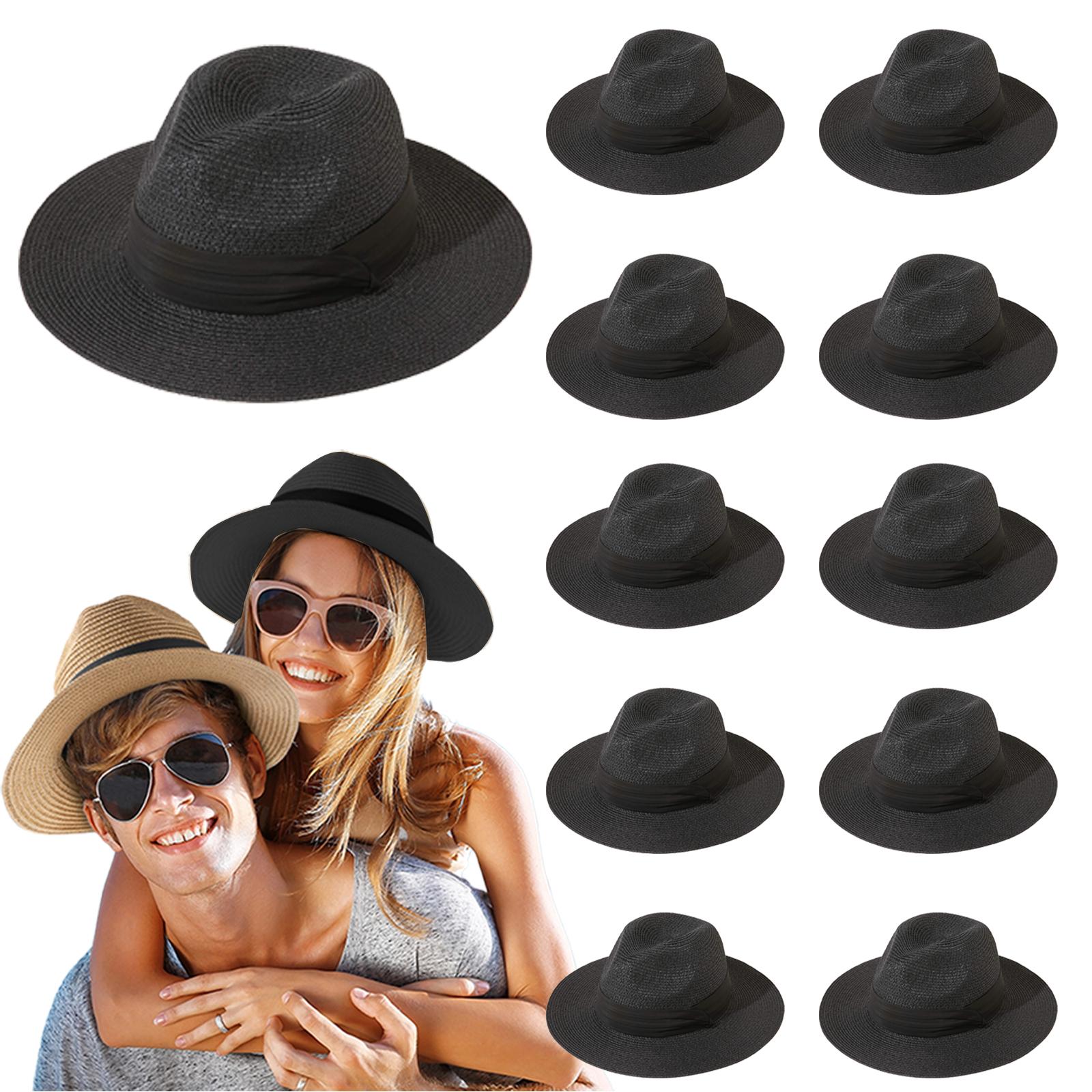 6-48PCS Straw Hat for Wedding 1920s Party Panama Sombrero Straw Fedora Hats Sun Summer Hat Beach Wedding Favors Men Women Trilby 6 pcs чорний
6-48PCS Straw Hat for Wedding 1920s Party Panama Sombrero Straw Fedora Hats Sun Summer Hat Beach Wedding Favors Men Women Trilby 6 pcs чорний
