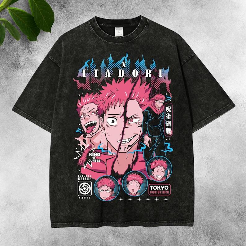 Anime Jujutsu Kaisen Itadori Yuji Printed Tee Men Women Cotton Tshirts Vintage Washed T-shirt Harajuku Male Oversized T Shirt XXL чорний
Anime Jujutsu Kaisen Itadori Yuji Printed Tee Men Women Cotton Tshirts Vintage Washed T-shirt Harajuku Male Oversized T Shirt XXL чорний