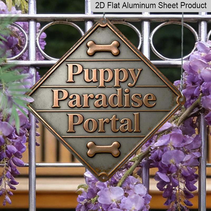 2D Flat, 1pc Puppy Paradise Dog-Themed Vintage Metal Sign - Cute Puppies & Paw Prints, Aluminum Outdoor/ Decoration Suitable for Garden, Yard, Fence 20*20cm
2D Flat, 1pc Puppy Paradise Dog-Themed Vintage Metal Sign - Cute Puppies & Paw Prints, Aluminum Outdoor/ Decoration Suitable for Garden, Yard, Fence 20*20cm