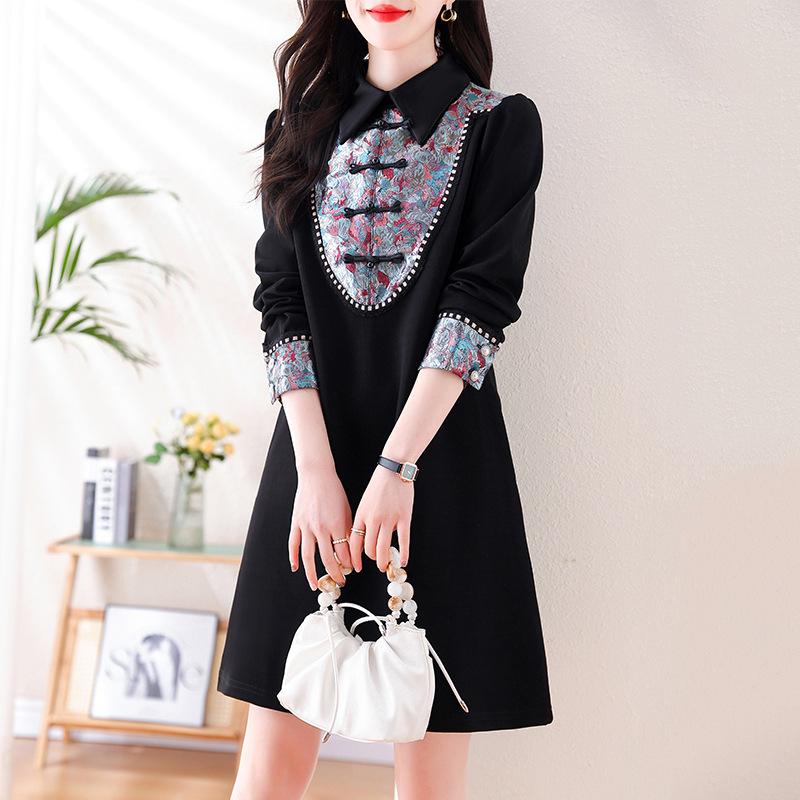 Платье с вышивкой, темпераментное, женское, весеннее, новое, длинное 3XL чёрный
Платье с вышивкой, темпераментное, женское, весеннее, новое, длинное 3XL чёрный