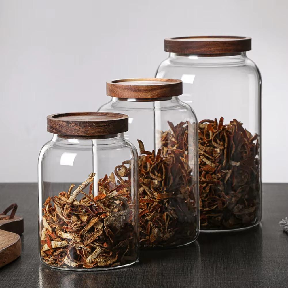 Wooden Lid Coffee Bean Storage Tank Multi-Purpose Food Grain Container Kitchen Accessories 1300ml
Wooden Lid Coffee Bean Storage Tank Multi-Purpose Food Grain Container Kitchen Accessories 1300ml