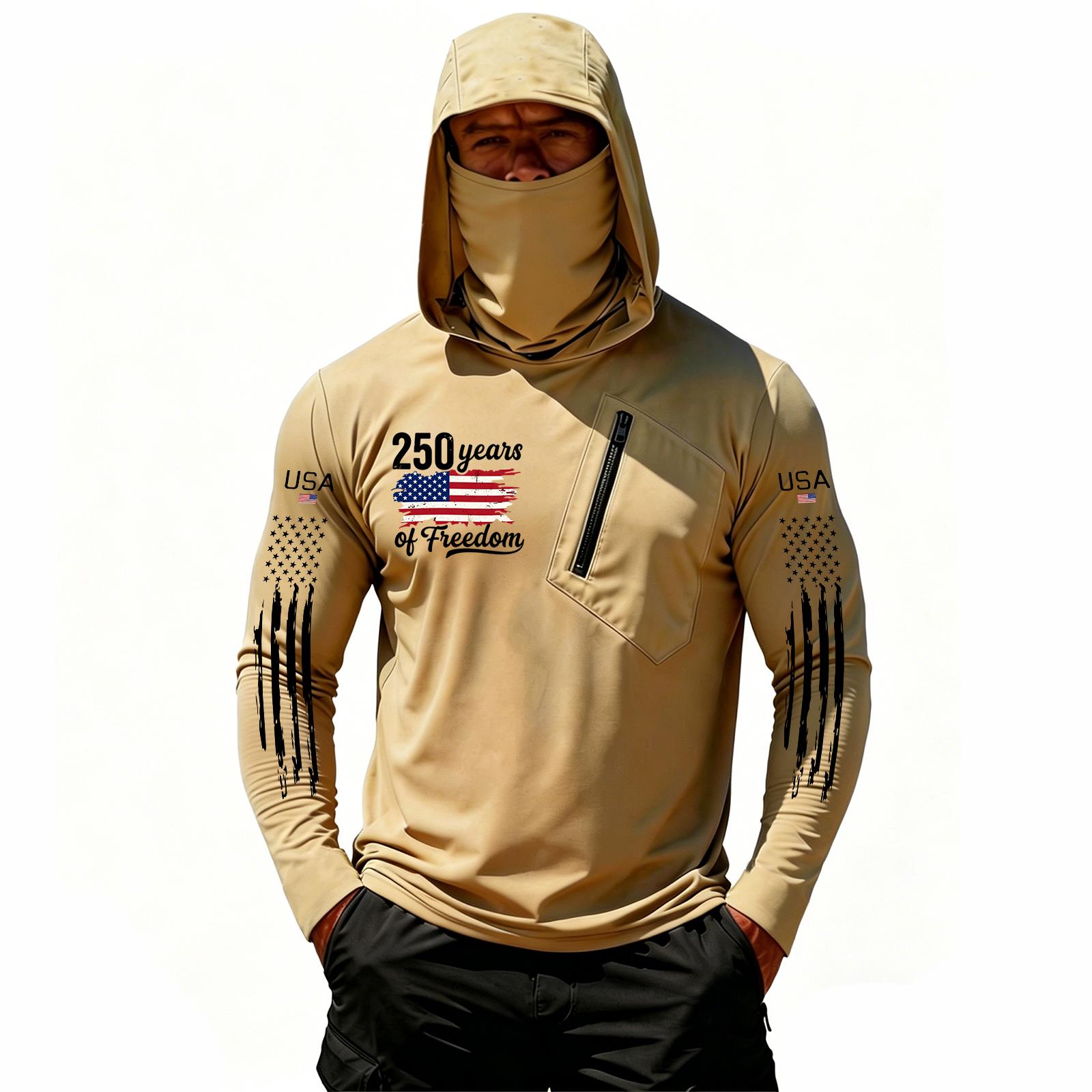 Men’s Hooded Long Sleeve Shirt with USA Flag Print 250 Years Graphic Lightweight Pullover Top S хаки
Men’s Hooded Long Sleeve Shirt with USA Flag Print 250 Years Graphic Lightweight Pullover Top S хаки