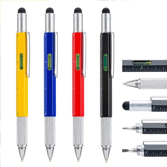 6-in-1 Multitool Pen Multi-Functional Pen with Ruler Level Gauge Ballpoint Pen Stylus Pen Screwdriver Christmas Gadget Gift for Men Dad Husband B
6-in-1 Multitool Pen Multi-Functional Pen with Ruler Level Gauge Ballpoint Pen Stylus Pen Screwdriver Christmas Gadget Gift for Men Dad Husband B