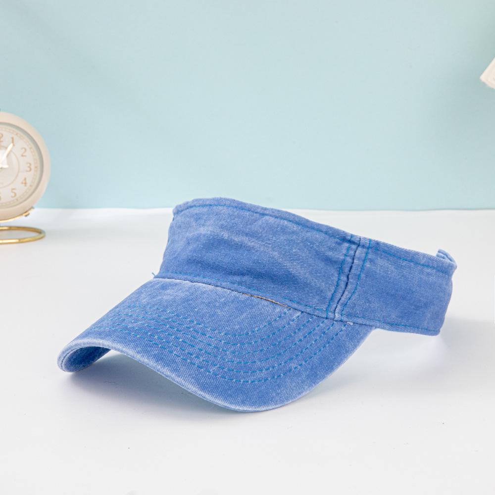 Ретро состаренный козырек без верха для мужчин и женщин - Защита от солнца, спортивная шляпа для бега на лето королевский синий
Ретро состаренный козырек без верха для мужчин и женщин - Защита от солнца, спортивная шляпа для бега на лето королевский синий