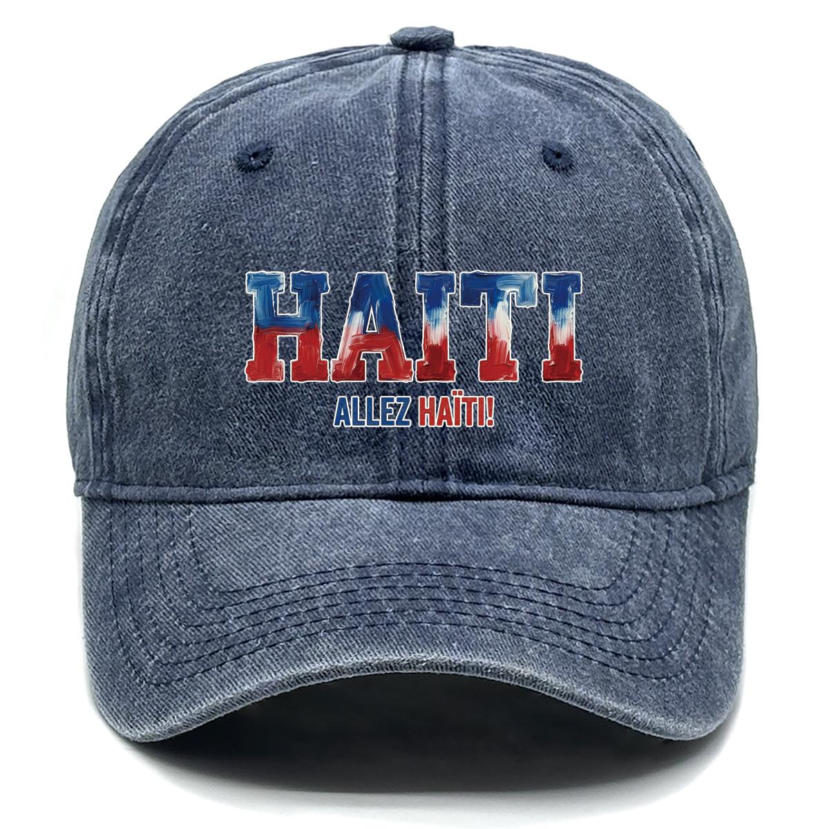 HAITI ALLEZ HAITI Flag Printed Sun Hat , Adjustable Baseball Cap Inelastic Sporting All-season Solid Color Sun Hat as the picture темно-синього кольору
HAITI ALLEZ HAITI Flag Printed Sun Hat , Adjustable Baseball Cap Inelastic Sporting All-season Solid Color Sun Hat as the picture темно-синього кольору