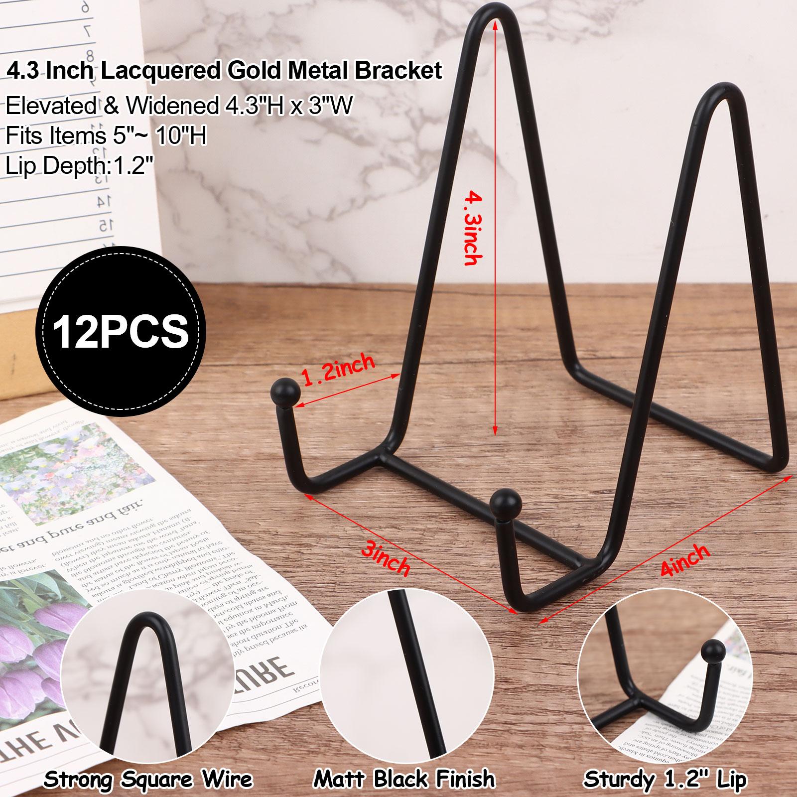 12 Pack 4.3 Inch Plate Stands For Display Iron Plate Holders Easel Display Stand Metal Wire Frame Holder For Decorative Plate чорний
12 Pack 4.3 Inch Plate Stands For Display Iron Plate Holders Easel Display Stand Metal Wire Frame Holder For Decorative Plate чорний
