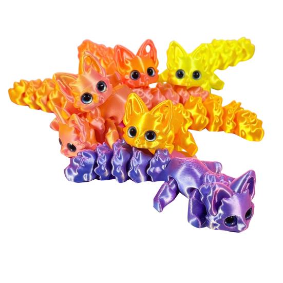 Cute 3D Printed Fox Figurine Flexible Articulated Animal Model with Movable Joints for Office Home Room Desk Decor A
Cute 3D Printed Fox Figurine Flexible Articulated Animal Model with Movable Joints for Office Home Room Desk Decor A