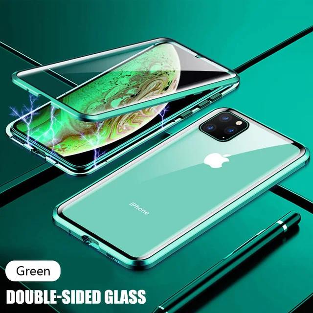 360 Metal Magnetic Adsorption Case For iPhone 16 15 14 13 12 11 Pro XS Max Double-Sided Glass Case For iPhone 8 Plus X XR Cover For iPhone 12 Mini зелений
360 Metal Magnetic Adsorption Case For iPhone 16 15 14 13 12 11 Pro XS Max Double-Sided Glass Case For iPhone 8 Plus X XR Cover For iPhone 12 Mini зелений