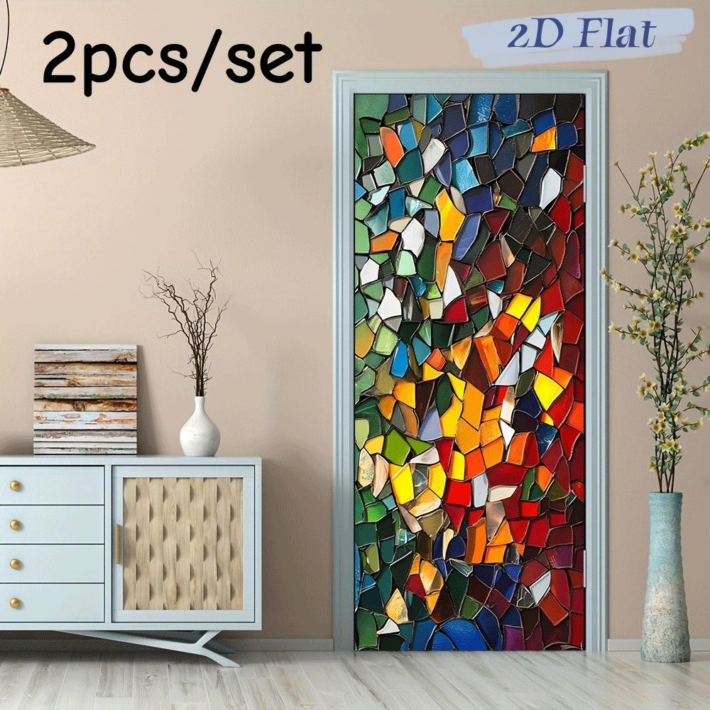 2pcs color mosaic style wall stickers, waterproof and moisture-proof, easy to stick and tear, can easily decorate home walls wit (as the picture,38.5x200cmx2)
2pcs color mosaic style wall stickers, waterproof and moisture-proof, easy to stick and tear, can easily decorate home walls wit (as the picture,38.5x200cmx2)
