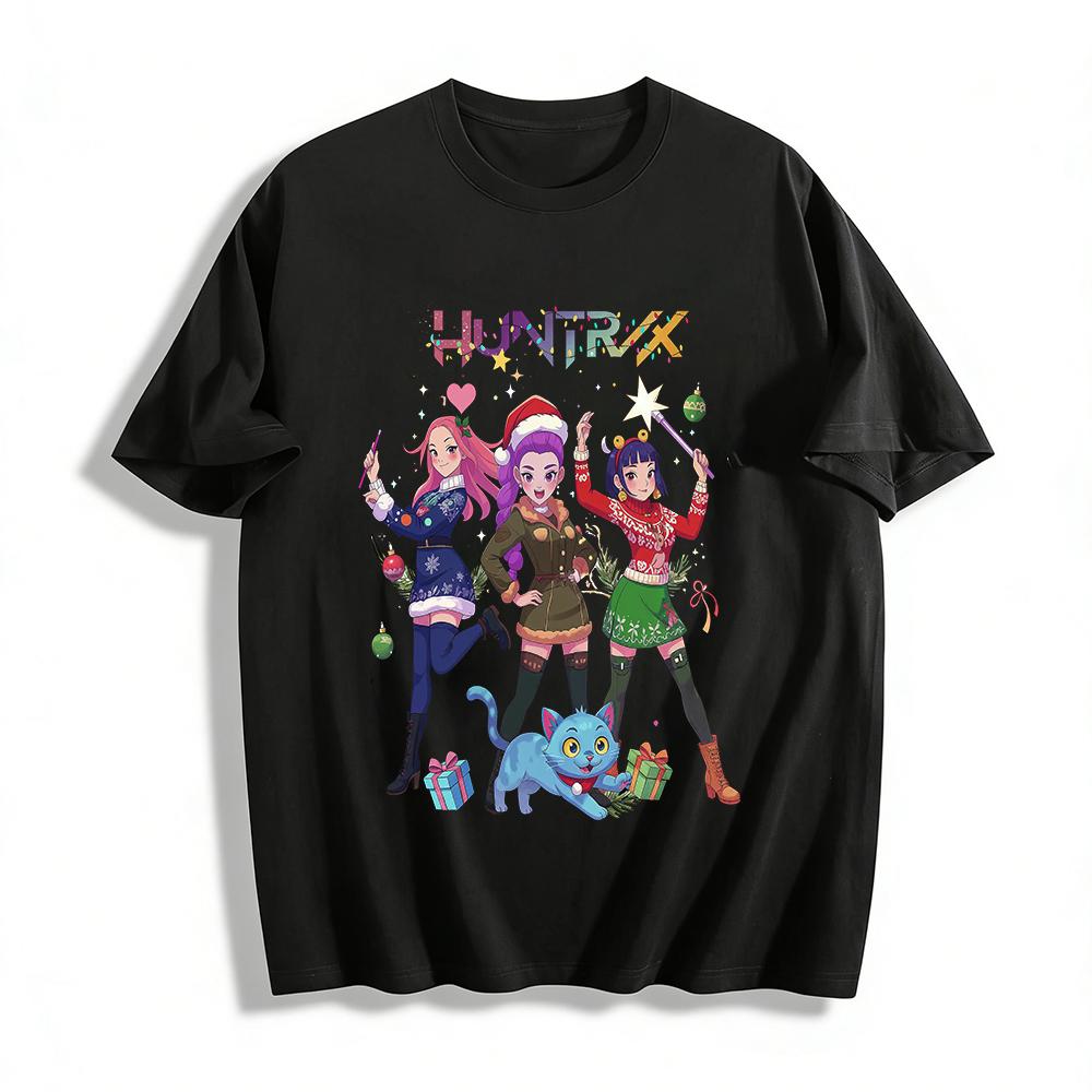 Huntrix Christmas Limited Print Sweatshirt Anime Style Festive Casual Top For Holiday Pure cotton T-shirt XXS
Huntrix Christmas Limited Print Sweatshirt Anime Style Festive Casual Top For Holiday Pure cotton T-shirt XXS