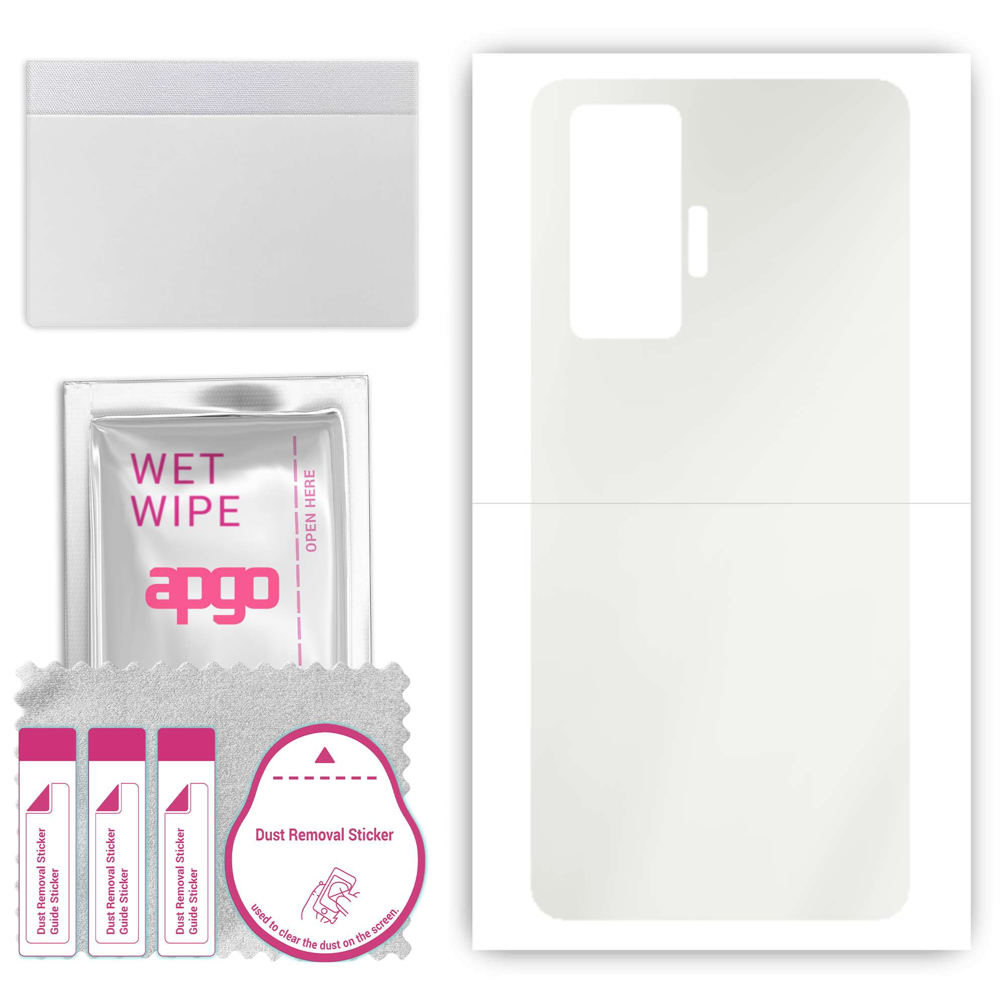apgo MATTE Protective Skin Sticker for the back compatible with Vivo X51 5G, Wrap Film, Hydrogel Film, Flexible, Soft TPU with positioning layer easy
apgo MATTE Protective Skin Sticker for the back compatible with Vivo X51 5G, Wrap Film, Hydrogel Film, Flexible, Soft TPU with positioning layer easy