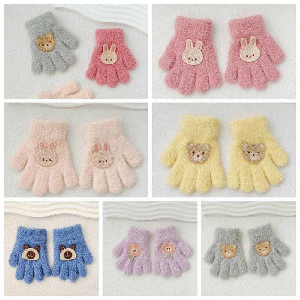 Rabbit Cartoon Pattern Gloves Bear Knitted Mittens Autumn Baby Fluffy Gloves Girls серый
Rabbit Cartoon Pattern Gloves Bear Knitted Mittens Autumn Baby Fluffy Gloves Girls серый