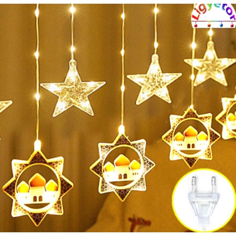 4,2-метровый светодиодный светильник для штор со звездной луной, украшение для помещения, пятиугольный светильник для замка, гирлянда, Рождественский светильник для украшения дома, сада, спальни
4,2-метровый светодиодный светильник для штор со звездной луной, украшение для помещения, пятиугольный светильник для замка, гирлянда, Рождественский светильник для украшения дома, сада, спальни