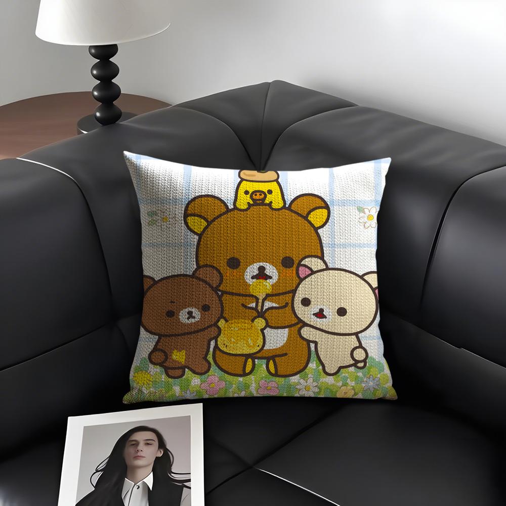 RRilakkuma Cartoon Cushion Cover Natural Linen Organic Fabric DoubleSided Printing Sofa Home Decor Gift Pillow Case 30x30cm
RRilakkuma Cartoon Cushion Cover Natural Linen Organic Fabric DoubleSided Printing Sofa Home Decor Gift Pillow Case 30x30cm
