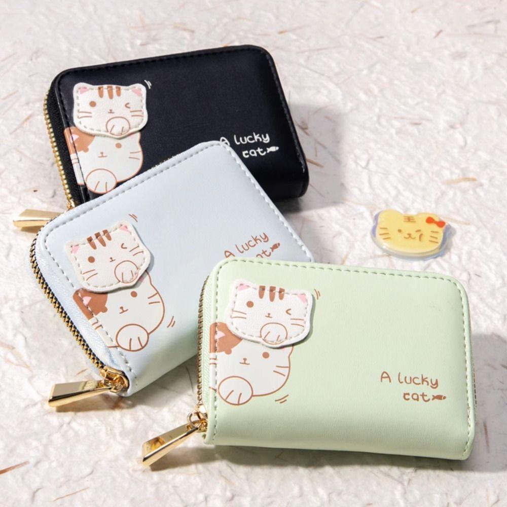 Solid Color Cat Short Wallet Multi-card Slot Coin Purse Change Bag Women Card Holder Women чорний
Solid Color Cat Short Wallet Multi-card Slot Coin Purse Change Bag Women Card Holder Women чорний