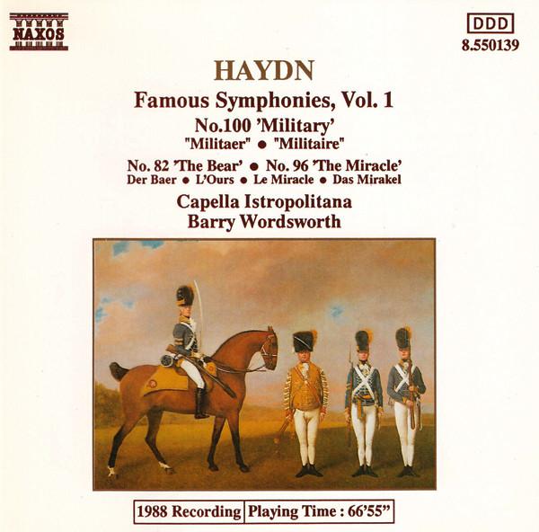 CD BARRY WORDSWORTH Famous Symphonies Vol 1 No.100 m 8550139 Naxos 1988 Europe Classical Used
CD BARRY WORDSWORTH Famous Symphonies Vol 1 No.100 m 8550139 Naxos 1988 Europe Classical Used