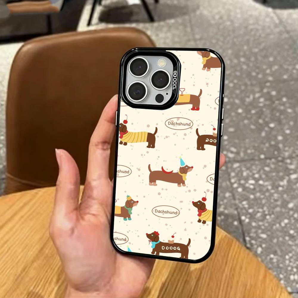 C-Cute-Dachshund K-Kawai Phone Case For iPhone17,16,15,14,13,12,11 Plus,Pro Max Colored Silver Plated Inside Cover iPhone15promax
C-Cute-Dachshund K-Kawai Phone Case For iPhone17,16,15,14,13,12,11 Plus,Pro Max Colored Silver Plated Inside Cover iPhone15promax