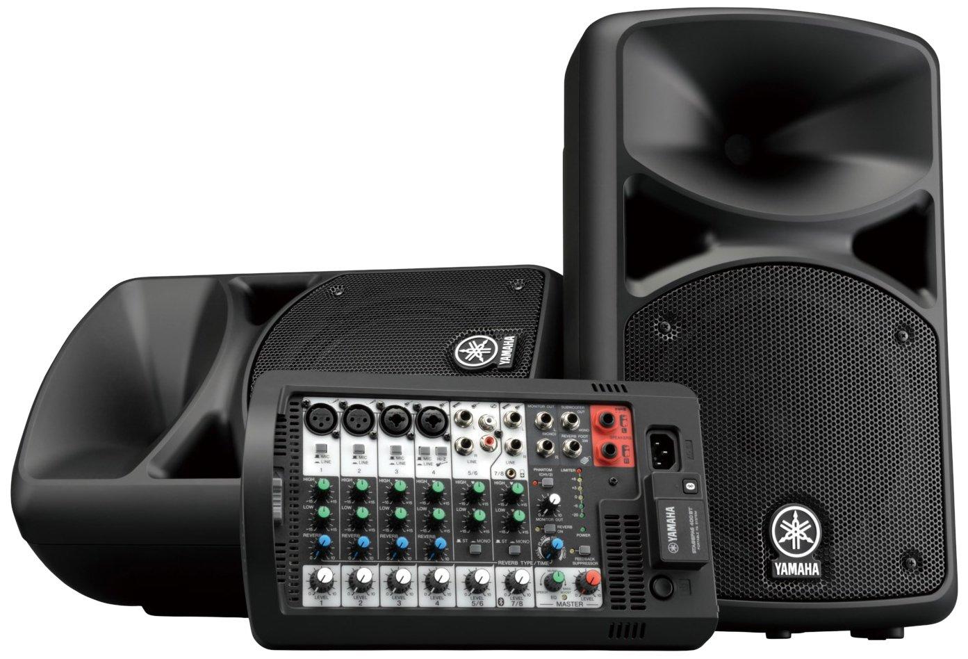 YAMAHA Portable PA System with Bluetooth Compatibility STAGEPAS 400BT Compact yet high power Equipped with a convenient Bluetooth function for live
YAMAHA Portable PA System with Bluetooth Compatibility STAGEPAS 400BT Compact yet high power Equipped with a convenient Bluetooth function for live