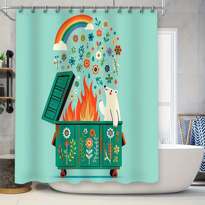 Arctic Fox Trash Can Shower Curtain Cute Animal Bathroom Decor Modern Waterproof Fabric Liner W60H190(CM)-1 Pcs
Arctic Fox Trash Can Shower Curtain Cute Animal Bathroom Decor Modern Waterproof Fabric Liner W60H190(CM)-1 Pcs