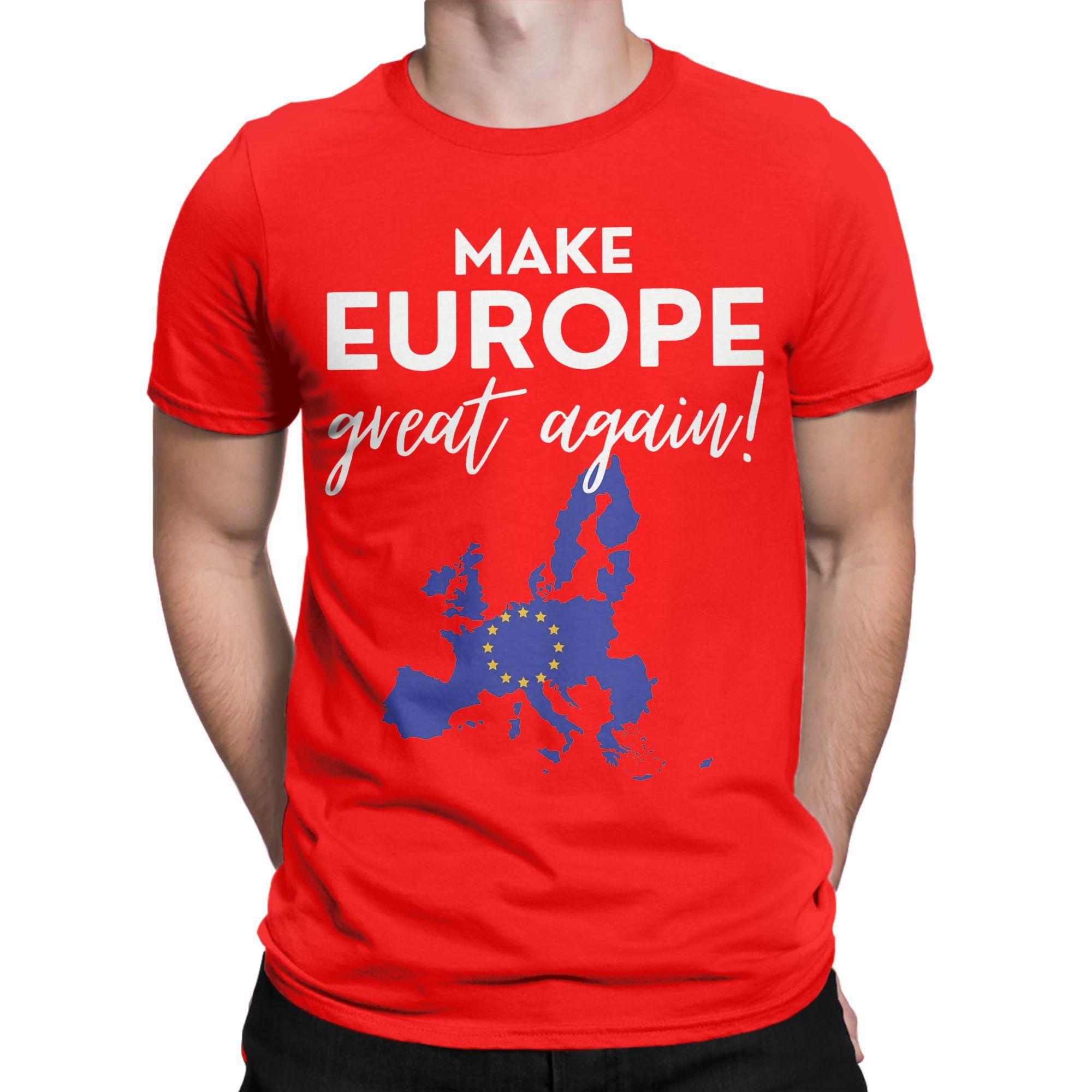 Нове надходження Футболка Make Europe Great Again для унісекс 100% бавовняна футболка з коротким рукавом XL червоний
Нове надходження Футболка Make Europe Great Again для унісекс 100% бавовняна футболка з коротким рукавом XL червоний