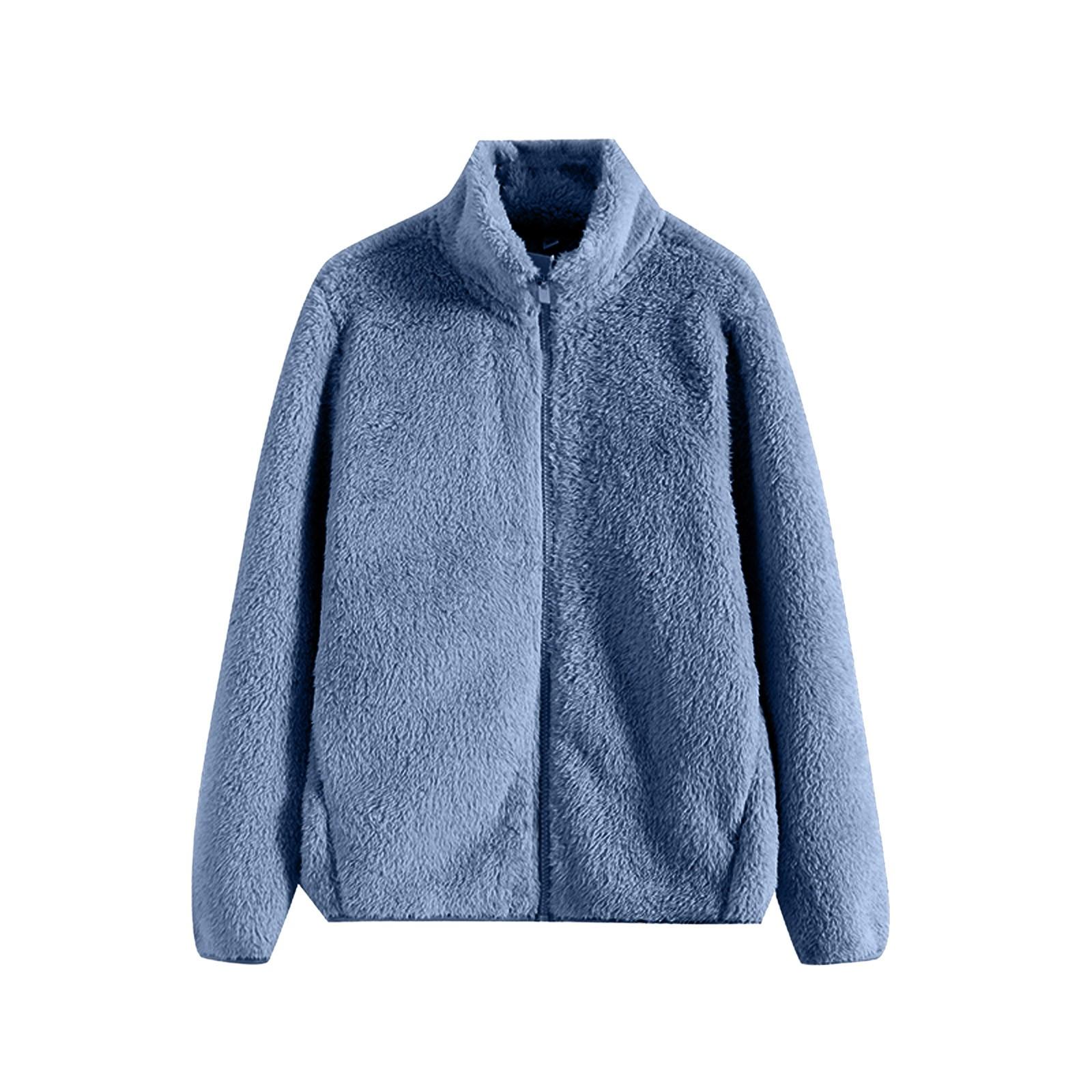 Women s Long Sleeved Plush Coral Zipper Warm Jacket XL синий
Women s Long Sleeved Plush Coral Zipper Warm Jacket XL синий