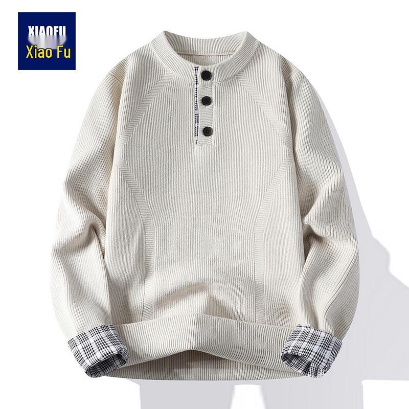 Men s Designed Patchwork Plaid Crew Neck Button Knit Sweater 4XL
Men s Designed Patchwork Plaid Crew Neck Button Knit Sweater 4XL