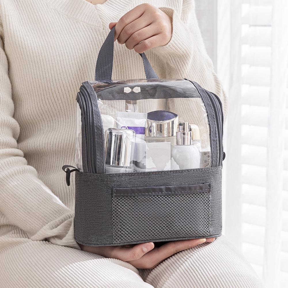 Professional Makeup Brushes Shoulder Bag Transparent Cosmetic Container Toiletry Bag Trips темно-синього кольору
Professional Makeup Brushes Shoulder Bag Transparent Cosmetic Container Toiletry Bag Trips темно-синього кольору