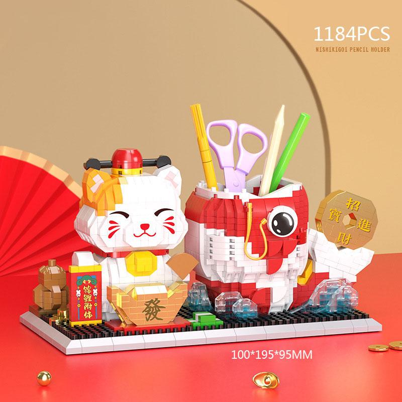 Latest Year Gifts Lovely Animation Micro Diamond Block Fortune Lucky Cat Construction Blocks Pen Container Nanobrick Education Toys
Latest Year Gifts Lovely Animation Micro Diamond Block Fortune Lucky Cat Construction Blocks Pen Container Nanobrick Education Toys